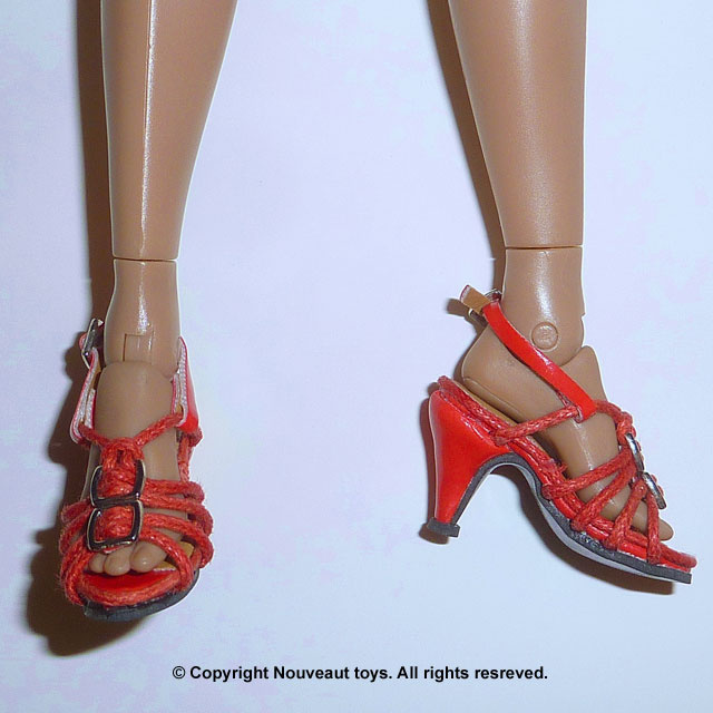 Red Straps Heel Shoes #2